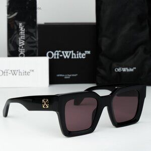 Off-White Women Sunglasses Black Burgundy Square OERI13I JACKSON 1028 BRAND NEW